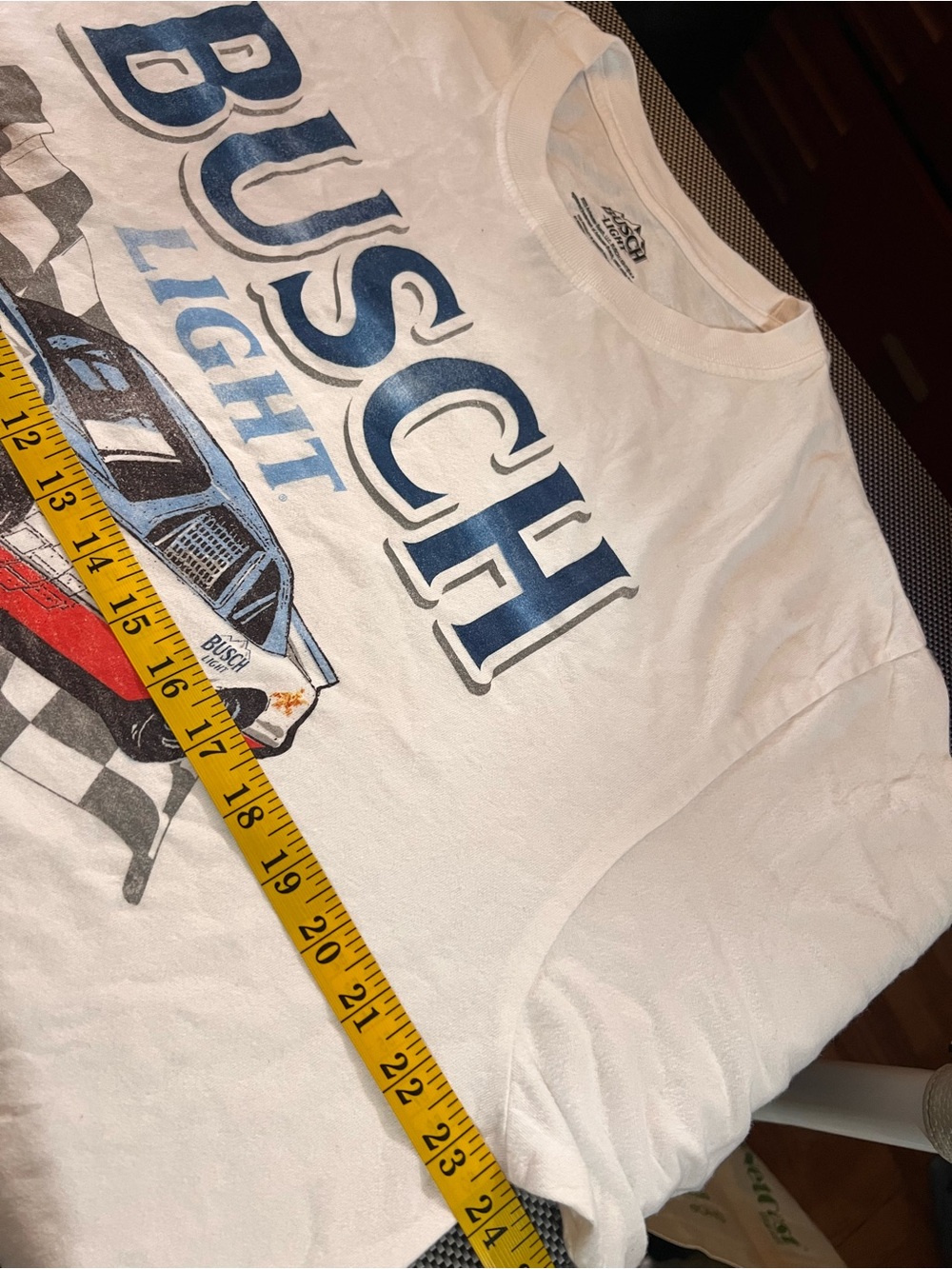 Busch light Racing Team White Graphic Tee - Picture 4 of 7